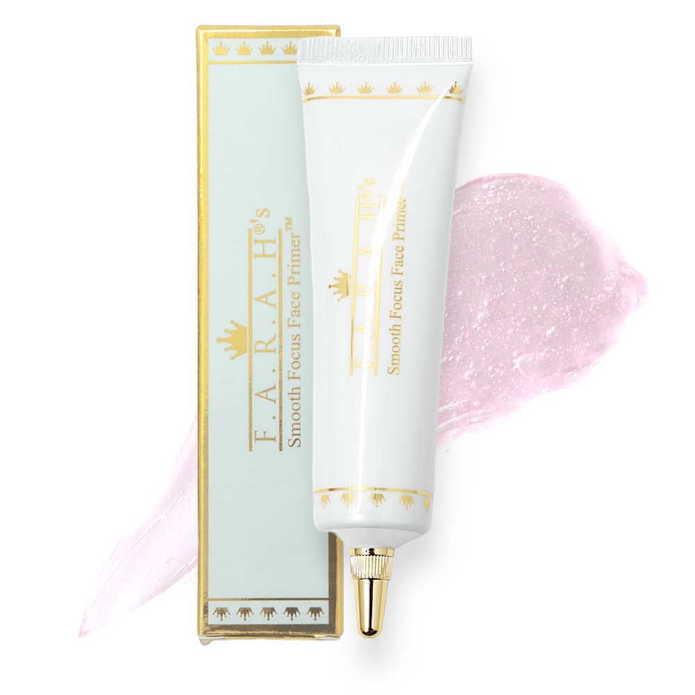 F.A.R.A.H. Smooth Focus Face Primer - Lightweight and pore-minimizing formula in sleek packaging.