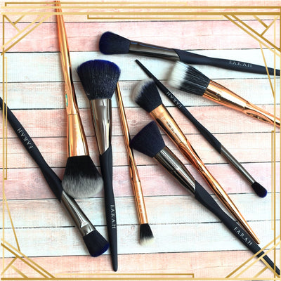 THE TOOL LAB 404 Eye Shadow Makeup Brush Pouch Set - Angled
