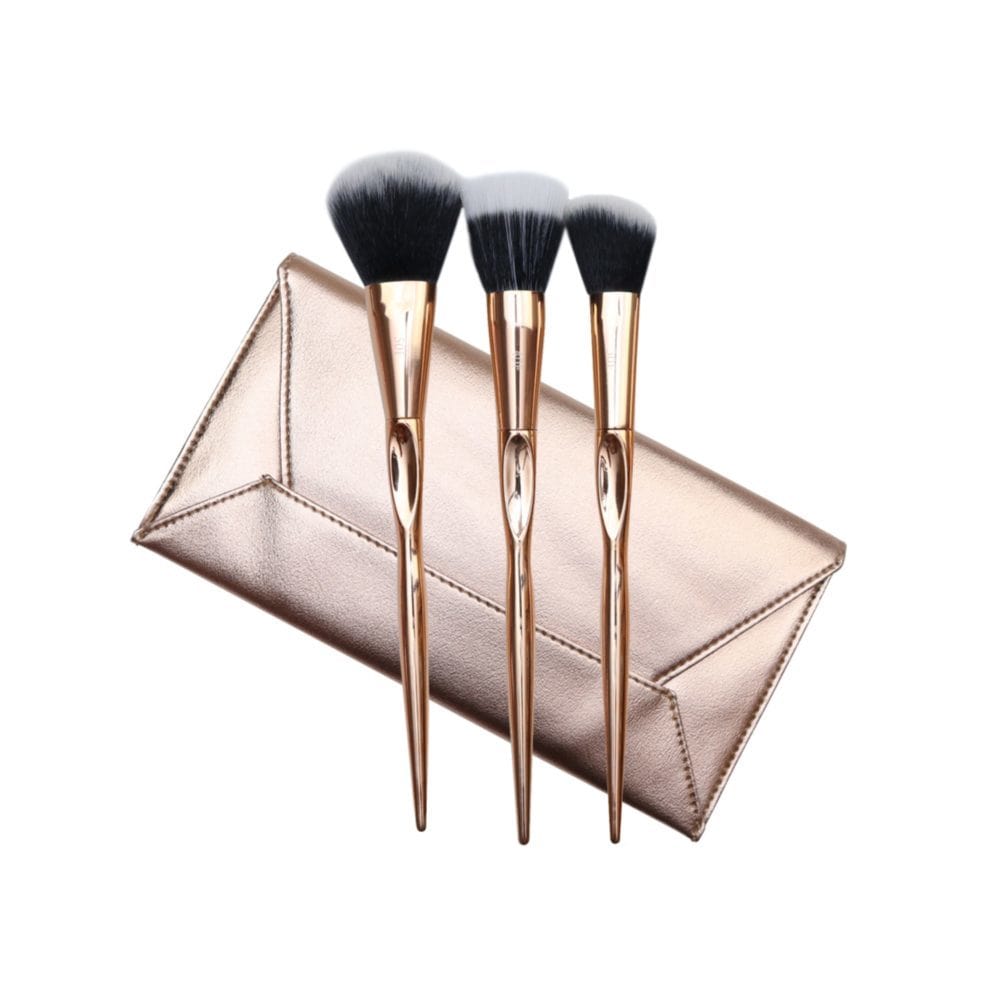 Gold Face Brush Trio