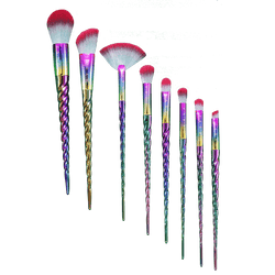 Holographic Unicorn Brush Set (8 PC)