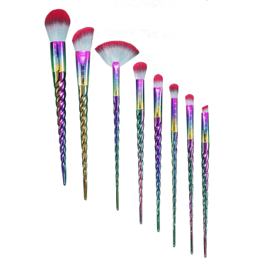 Holographic Unicorn Brush Set (8 PC)