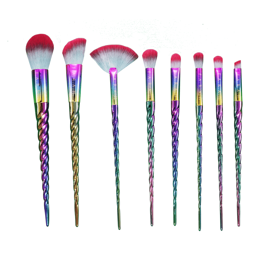 Holographic Unicorn Brush Set (8 PC)