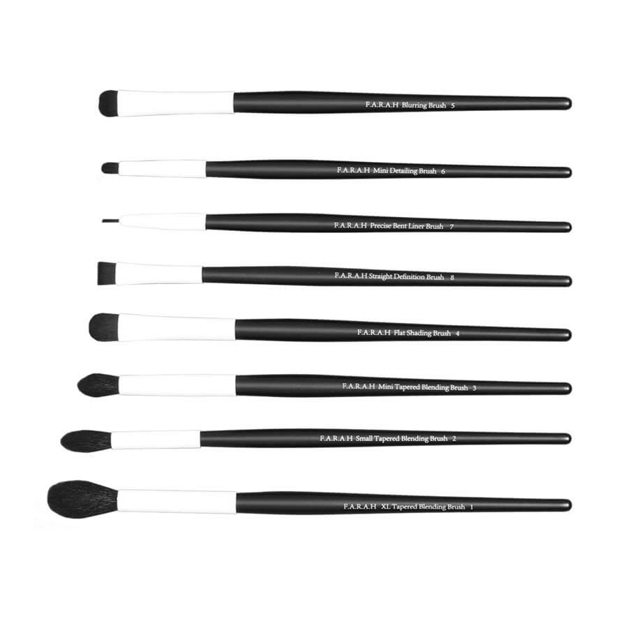 Black and White Smoke 8 pc Eye Set