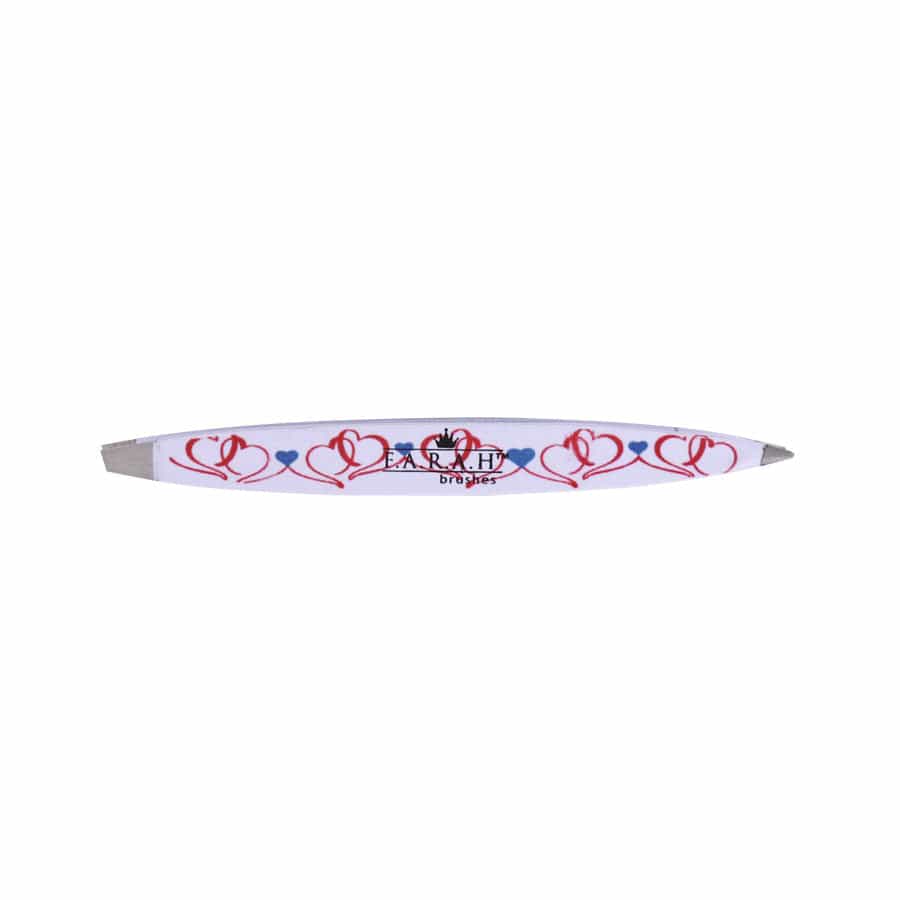 Z-Tweeze® Dual Ended Tweezer - Dancing Hearts (White/Red)