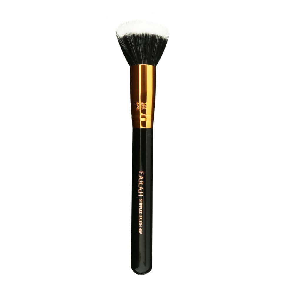 F.A.R.A.H Brushes 40F Premium Stippler Brush - Makeup Foundation, Blus