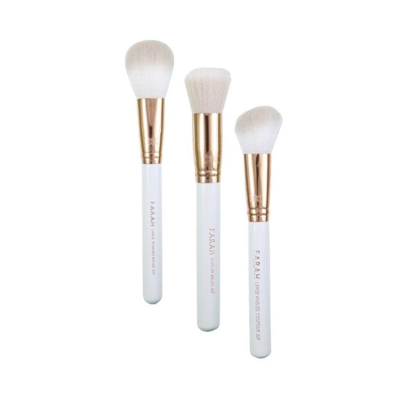 Rose Gold Face Brush Trio