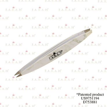 Z-Tweeze® Dual Ended Tweezer - White Marble