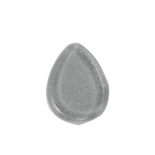 Silicone Makeup Applicator/Blender (Silver Glitter)