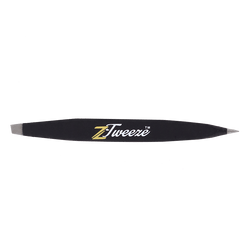 Black Z-Tweeze® Tweezer’s slanted tip for shaping and defining eyebrows